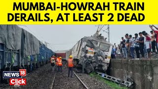 Train Accident Today  HowrahMumbai Mail Derails In Jharkhands Charadharpur Division  N18V [upl. by Ahsaetan152]