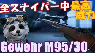 【BF5 🐼】武器解説 Gewehr M9530 威力最高のスナイパー！【PS4】 [upl. by Llenrrad]