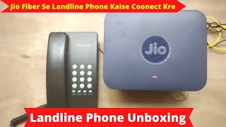 Land line Phone Unboxing  Jio Fiber Se Landline Phone Kaise Coonect Kre  Swipro Tech [upl. by Vanni526]