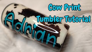 Easy beginner friendly cow print tutorial [upl. by Eirek]