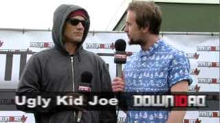 Kerrang Radio Matt Stocks Interviews Ugly Kid Joe at Download 2012 [upl. by Enorej]