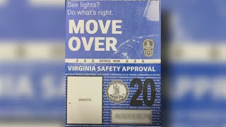 Virginia vehicle inspection stickers get makeover for 2019 [upl. by Llerrahs]