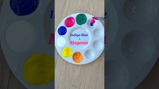 Color Mixing Recipes Just From Yellow Magenta amp Indigo Blue shorts art painting colors [upl. by Bolitho]