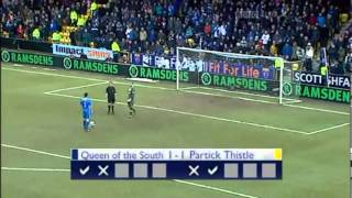 QoS v Partick Thistle  Ramsdens Cup Final  Sun 7th Apr 13 [upl. by Nylyaj]