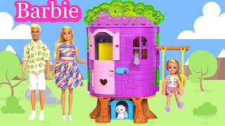 Barbie and Chelsea Treehouse barbie barbiedoll barbiedollcartoon barbiedollhouse [upl. by Anastasia169]