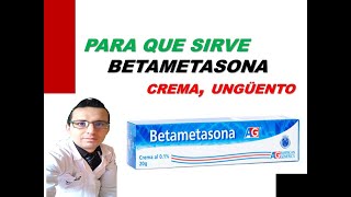 BETAMETASONA Para que Sirve Antiinflamatorio y antialérgico efectos secundarios [upl. by Sarge94]