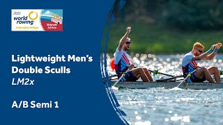 2023 World Rowing Championships  Lightweight Mens Double Sculls  Semifinal AB 1 [upl. by Bezanson]