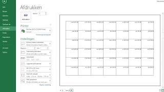 2 Excel Eenvoudige Kalender Met Herhalende Weken Per Maand  Maand Per Blad [upl. by Map447]