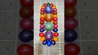 0 1 2 3 and Mini Colorful Balloons Pop Reverse ASMR Satisfying [upl. by Cade]