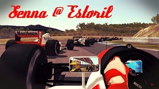 rFactor 2 Senna  Estoril F1 1992 real onboard overlay [upl. by Irpac775]