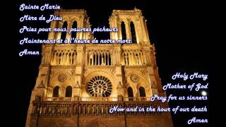 Ave Maria  French with English Translation [upl. by Wolfy]