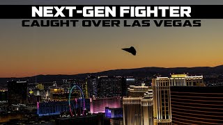 A nextgeneration fighter was seen flying undisguised over Las Vegas last night [upl. by Yonah559]