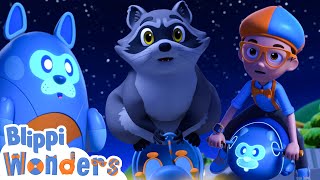 Blippi Learns About Nocturnal Animals  Blippi Wonders  Animated Series  Cartoons For Kids [upl. by Kalina150]