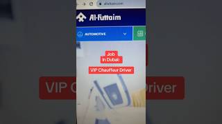 Dubai Job VIP CHAUFFEUR DRIVER dubai job shorts video deiratyping [upl. by Aisatal516]