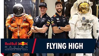 Daniel Ricciardo and Max Verstappen visit NASAs Johnson Space Center [upl. by Orabla]