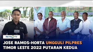 Jose RamosHorta Ungguli Pilpres Timor Leste 2022 Putaran Kedua [upl. by Nuahsyt]