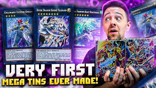 Opening Yugioh Mega Tin From OVER 10 YEARS AGO Tiger King amp Bujintei Susanowo Tins [upl. by Thad]