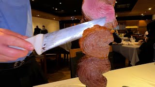 ALL YOU CAN EAT Brazilian BBQ Steakhouse Buffet Rodízio IN Brazil is Just MINDBLOWING [upl. by Eixela]