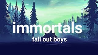 Immortals lyrics  Fall Out Boy  Immortals from Big Hero 6  ChroniclesT [upl. by Merrick536]