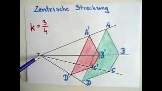 Zentrische Streckung  Erklärung und Beispiel [upl. by Rafe]