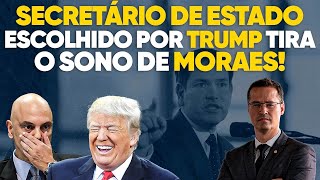 A casa caiu Alexandre de Moraes não dorme mais com novo Secretário de Estado de Trump [upl. by Esinyl]