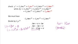 Handling Eigenvalue with Multiplicities in Solving System of Differential Equations [upl. by Corin]