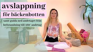 Yoga övningar  avslappning för bäckenbotten [upl. by Yecnahc991]