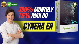 CyNera EA MT4  Best EA For XAUUSD Reach 398 with 16 DD [upl. by Lasiaf900]