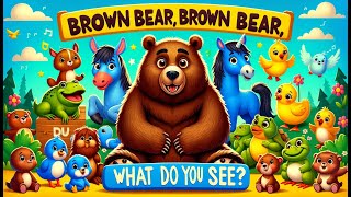 Brown Bear Brown Bear What do you see Childrens Songs Extended version [upl. by Fairleigh960]