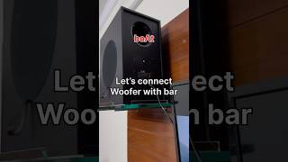 Boat subwoofer pair with soundbar  💯  solution [upl. by Jamille]