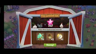 Farmville 2 country escapes307 leveled up✅🔥farmville gaming levelup [upl. by Yllac482]