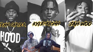 AHHHHH  4100 ONE MIC CYPHER KYLE RICHH  JENN CARTER  JAH WOO  REACTION [upl. by Fisuoy]