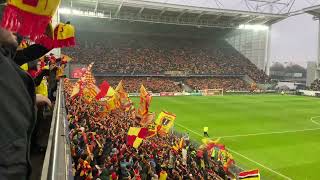 les corons  Stade Bollaert Delelis Lens  mitemps  rclens [upl. by Ariajaj]