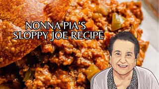 Nonna Pia makes a Sloppy Giuseppe Joe Sandwich [upl. by Anemij]