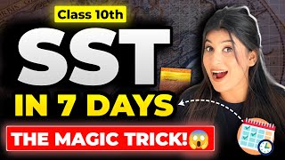 Complete SST in 7 days🔥 MY MAGIC TRICK of scoring 99 marks✅ Don’t miss this❌ [upl. by Erdei885]