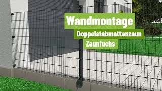 Zaunfuchsde – Wandmontage Doppelstabmattenzaun [upl. by Ennyroc484]