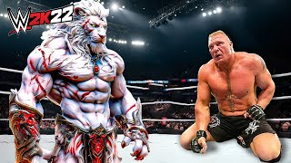 Lion Berserk vs Brock Lesnar WWE 2K22  Rematch [upl. by Laden]