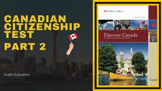 Canadian Citizenship Practice Test 2023  Aspire Education  Part 2 [upl. by Nedap]