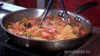 Lidia Bastianich’s Easy Tomato Basil Capellini [upl. by Hallsy]