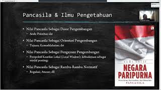 Kuliah Pancasila  Pertemuan VII  Pancasila Sebagai Pengembangan Ilmu Pengetahuan [upl. by Antonina]