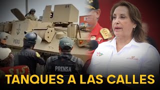 ¿Solidaridad o represión Dina Boluarte envía tanques y despliega al ejército en paro nacional [upl. by Yrdua]