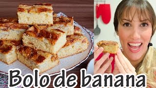 BOLO DE BANANA FOFINHO I Receitas e Temperos [upl. by Edaj925]