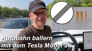 Linke Spur mit dem Tesla Model 3 Performance – geht das [upl. by Nanerb640]