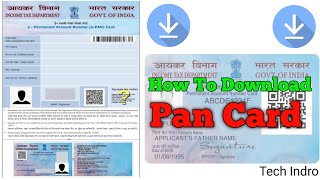 How to Download Your PAN Card Easily  Tech Indro [upl. by Renwick347]