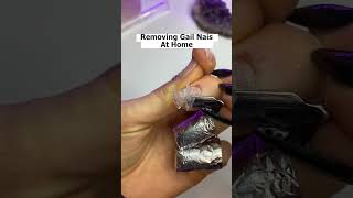 Removing Gel Nails At Home 💅🏻✨ shorts nails gelnails gelx gelxnails nailremoval [upl. by Eibmab915]