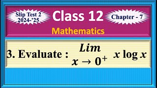 Ch 7  Slip Test 2  Qn No 3  Example 740  XII Maths [upl. by Stu407]