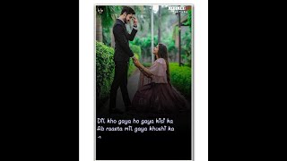 Teri ore😍  Dil kho gaya ho gaya kisi ka 💞 WhatsApp Status ♥️  Love Status  Lifeline 143 [upl. by Letsirhc488]