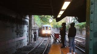 NYC Subway Manhattan bound R68 Q Train entering Newkirk Plaza [upl. by Bobbee]