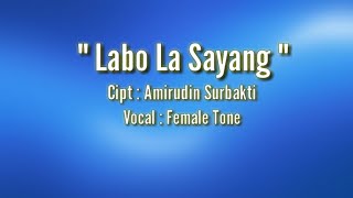 Karaoke Lagu Karo  Labo La Sayang [upl. by Joh829]