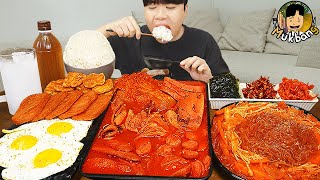 ASMR MUKBANG 집밥 부대찌개 통스팸 김치 계란후라이 먹방 FIRE NOODLES amp KOREAN HOME MEAL EATING SOUND [upl. by Steck]